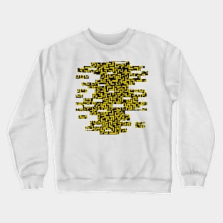 Glitches in the Void, Gold Crewneck Sweatshirt